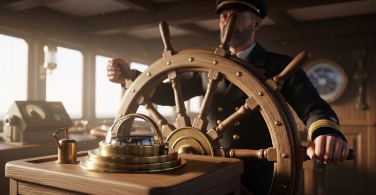 Capitaine VABM à la barre